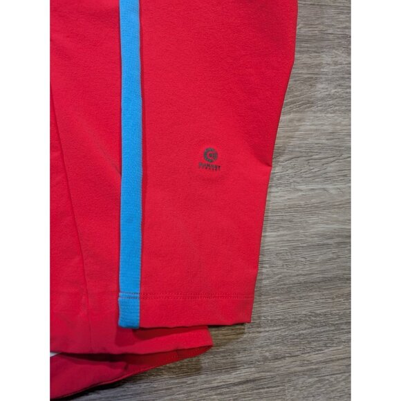 Mammut Eisfeld SO Hybrid Jacket Women's XL Full Zip Soft Shell Red Blue Hooded - Picture 8 of 13